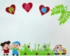 Non-woven fabric early childhood education blackboard newspaper cultural wall decoration creative wall stickers DIY wall decoration stickers Application Scenario