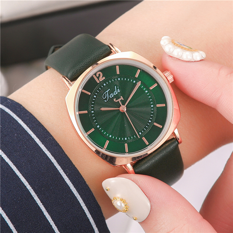 Square Shell Belt Watch Women Simple Fashion Quartz Watch Temperament Student Business Atmosphere Casual Korean Decorative Watch undefined