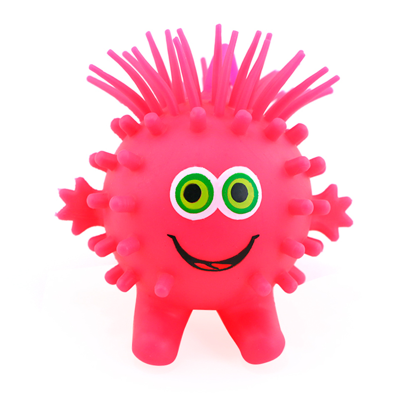 新款小菠萝 闪光玩具 厂家tpr  软胶闪光球 儿童地摊热销产品详情图9