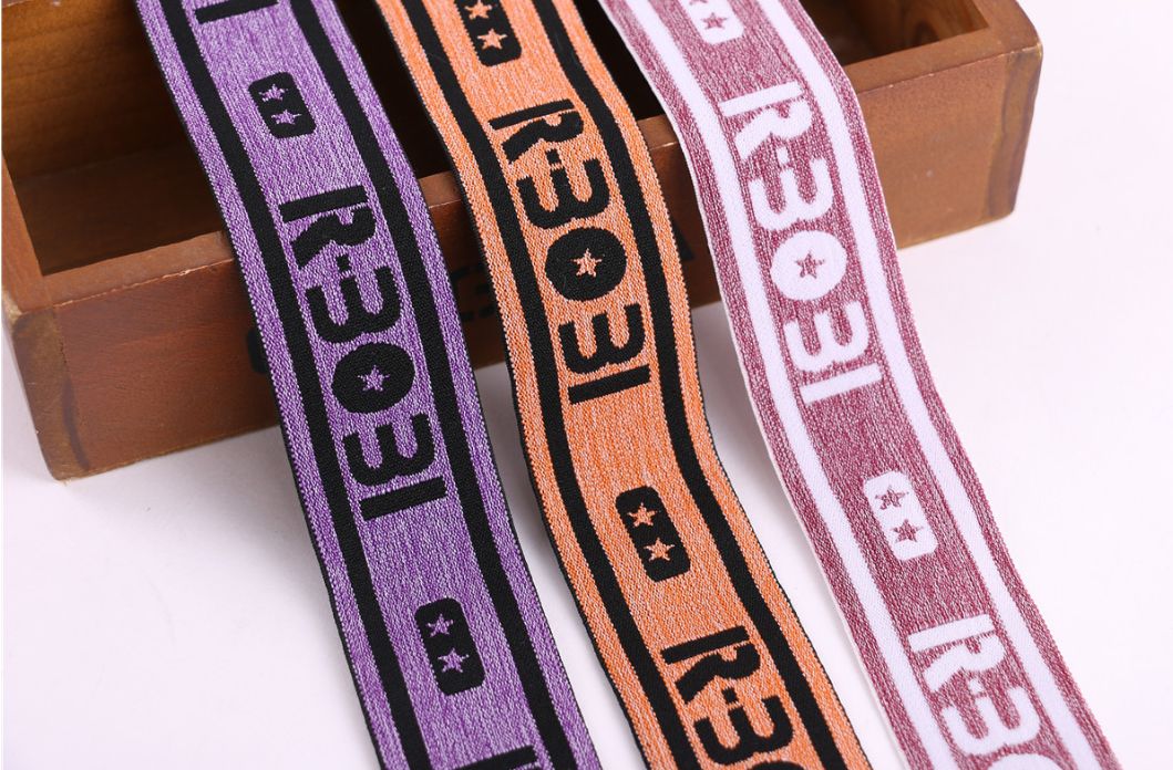 Manufacturers Direct Sales Clothing Accessories Jacquard Elastic Ribbon Computer Word Elastic Ribbon Application Scenario