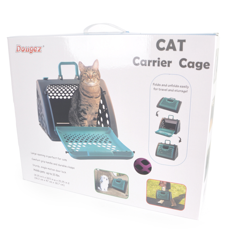 新款宠物用品 航空箱 猫狗笼子 可折叠外出便携猫狗车载箱 多格斯详情图1