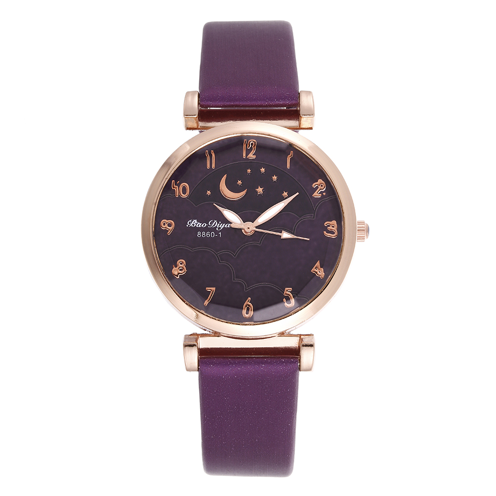 Star Moon Watch Personality Simple Starry Quartz Watch Application Scenario