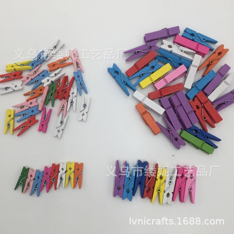 Factory direct sales of wooden cartoon clips, message clips, photo clips, decorative clips, retail and wholesale of wooden clips detail image 1