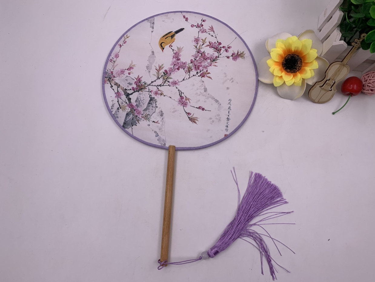 印花团扇/广告扇/订制扇子细节图