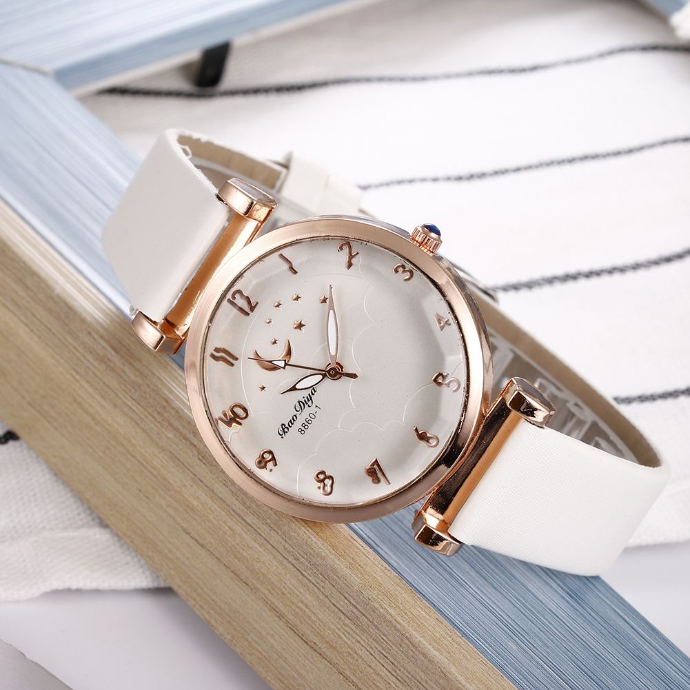 Star Moon Watch Personality Simple Starry Quartz Watch details Picture