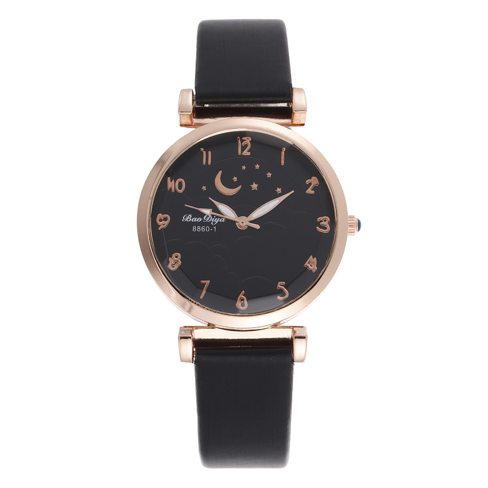 Star Moon Watch Personality Simple Starry Quartz Watch details Picture
