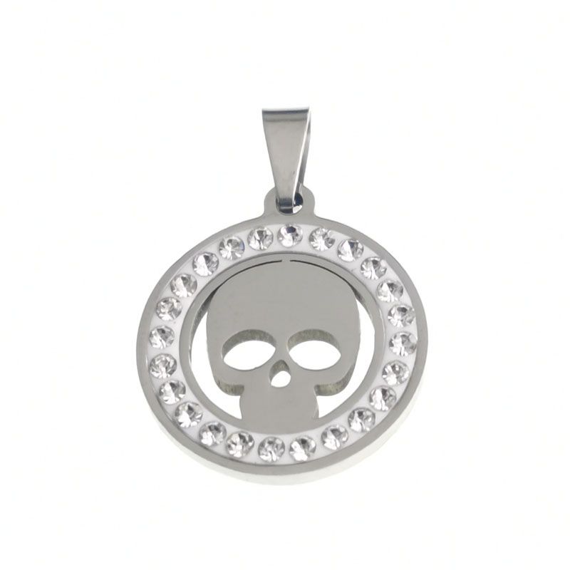 Necklace pendant skull point drill