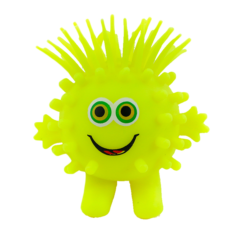 新款小菠萝 闪光玩具 厂家tpr  软胶闪光球 儿童地摊热销产品详情图10