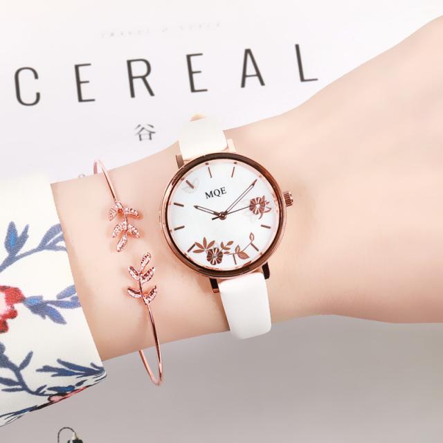 ins Academy Style forest-themed slim strap, compact and elegant ladies' mechanical watch, simple, retro, fashionable, waterproof student and adult watch 2024 New model details Picture