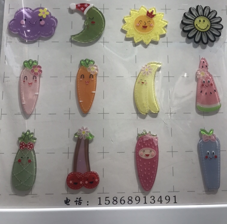 Large acrylic sheet clip cute series, fruit series thumbnail