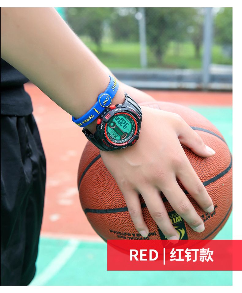 Lasika Electronic Watch Men's Watch Student Sports Multi-Function Manufacturers Direct Sales Specification drawing