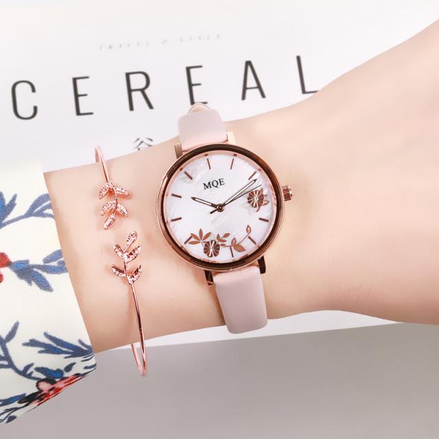 ins Academy Style forest-themed slim strap, compact and elegant ladies' mechanical watch, simple, retro, fashionable, waterproof student and adult watch 2024 New model Specification image