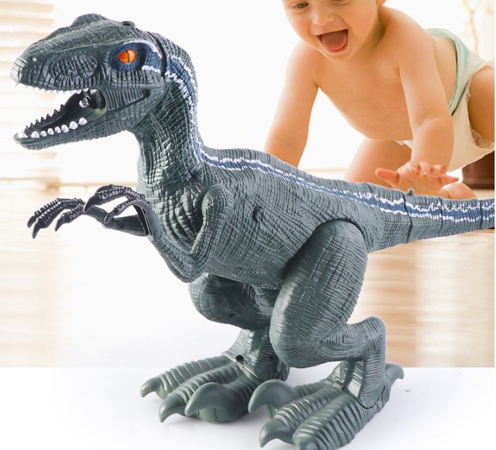 电动玩具 电动恐龙玩具 喷雾迅猛龙 喷雾玩具