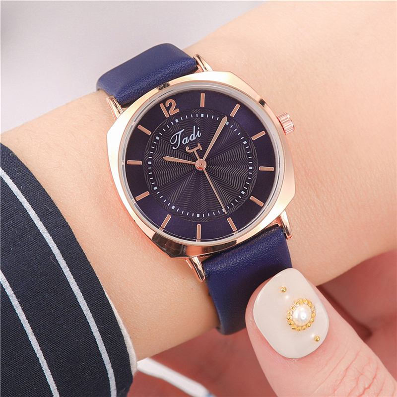 Square Shell Belt Watch Women Simple Fashion Quartz Watch Temperament Student Business Atmosphere Casual Korean Decorative Watch Specification drawing