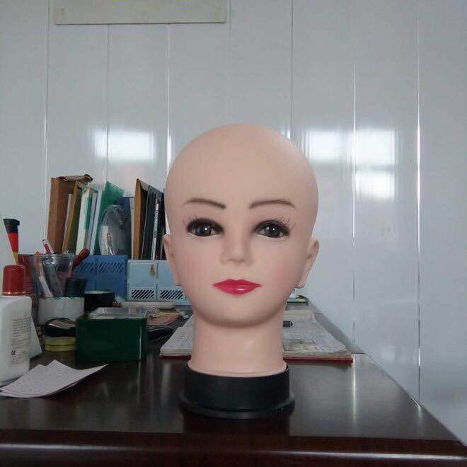 Model head Dummy head model Bald head wig hat scarf model Hairdressing exercise Head Model Child head model hat prop doll head
