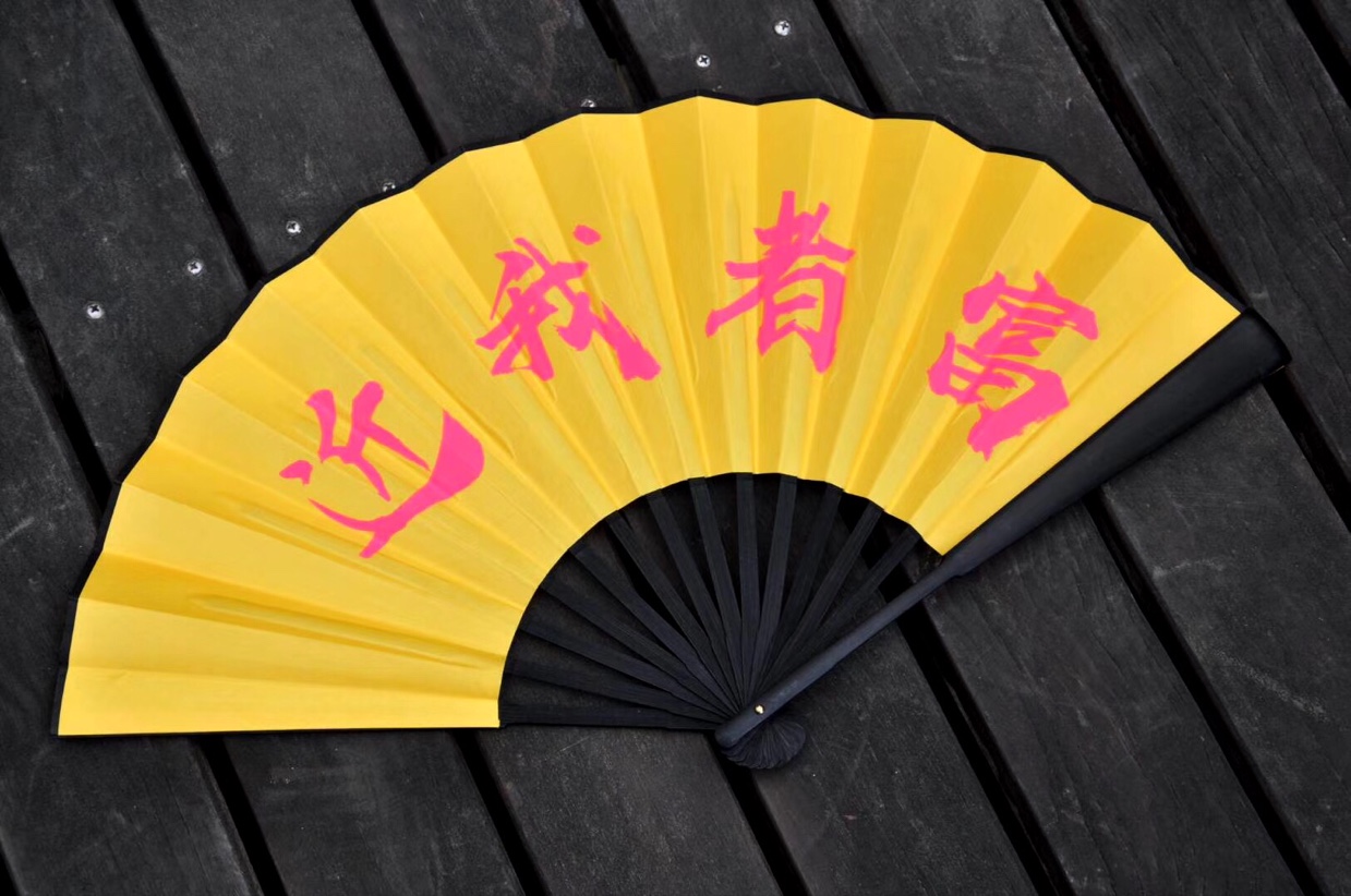 新品蹦迪荧光折扇霸气 个性定制 古风发光扇子网红抖音同款男女扇