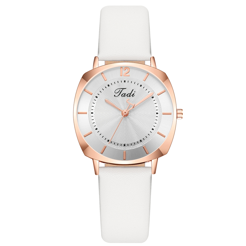 Square Shell Belt Watch Women Simple Fashion Quartz Watch Temperament Student Business Atmosphere Casual Korean Decorative Watch undefined