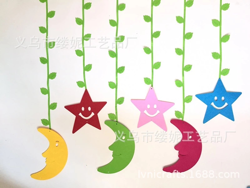 无纺布幼儿园教室环创室内天花板装饰空中创意吊饰走廊商场布置详情图14
