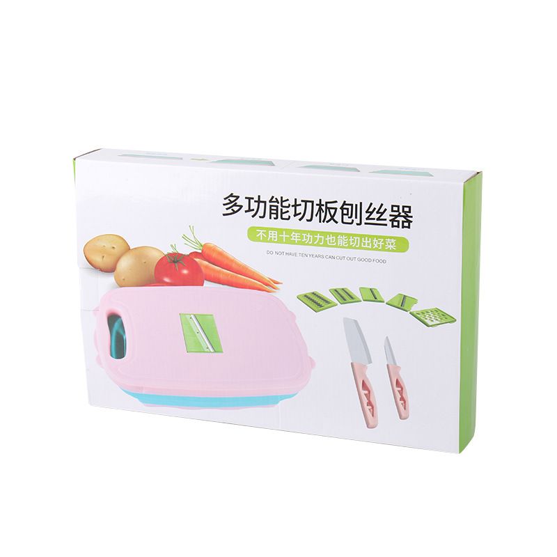 新款厨房工具切菜 土豆丝刨器多功能切菜板 沥水篮菜蓝塑料砧板