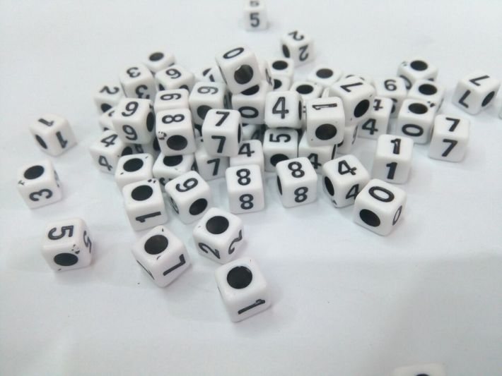 Diy cube Numbers