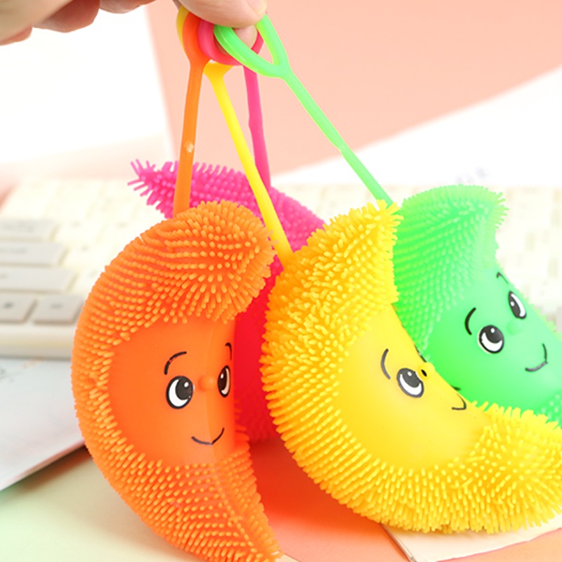 Small moon Maomao ball flash floor toy TPR soft glue toy manufacturer direct sale thumbnail