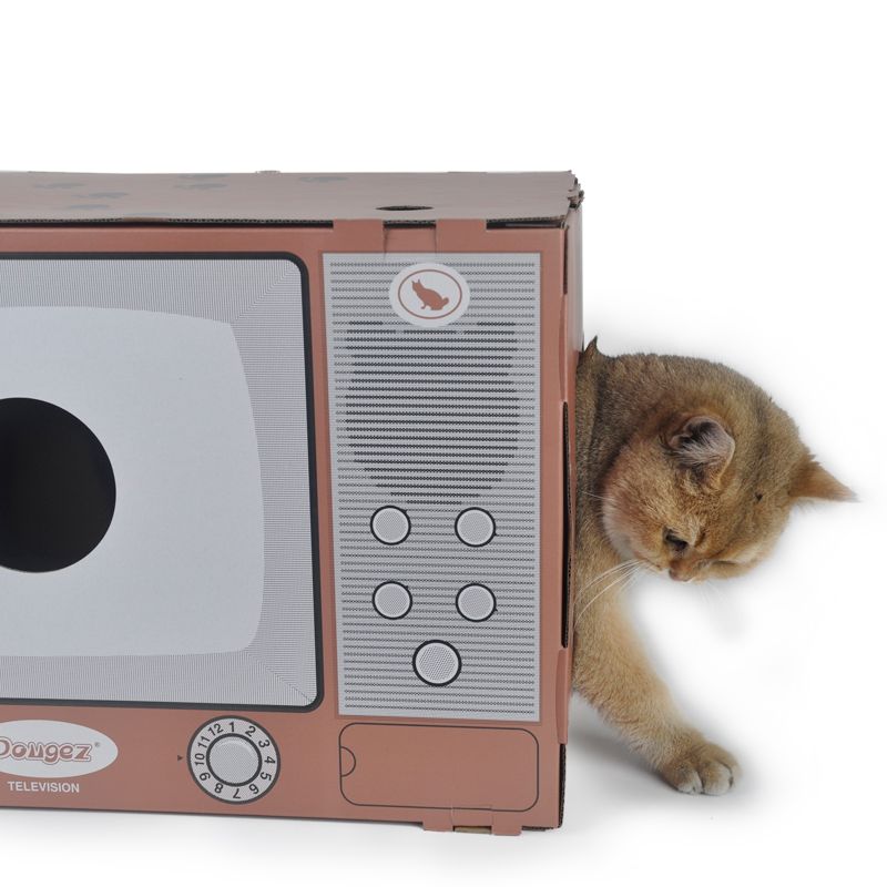 电视剧瓦楞纸猫窝 猫沙发 猫房子逗猫玩具 宠物猫玩具 猫抓板详情图1