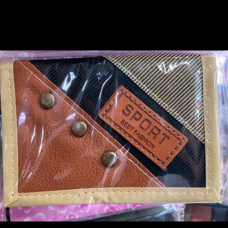 男士复古牛仔钱包图