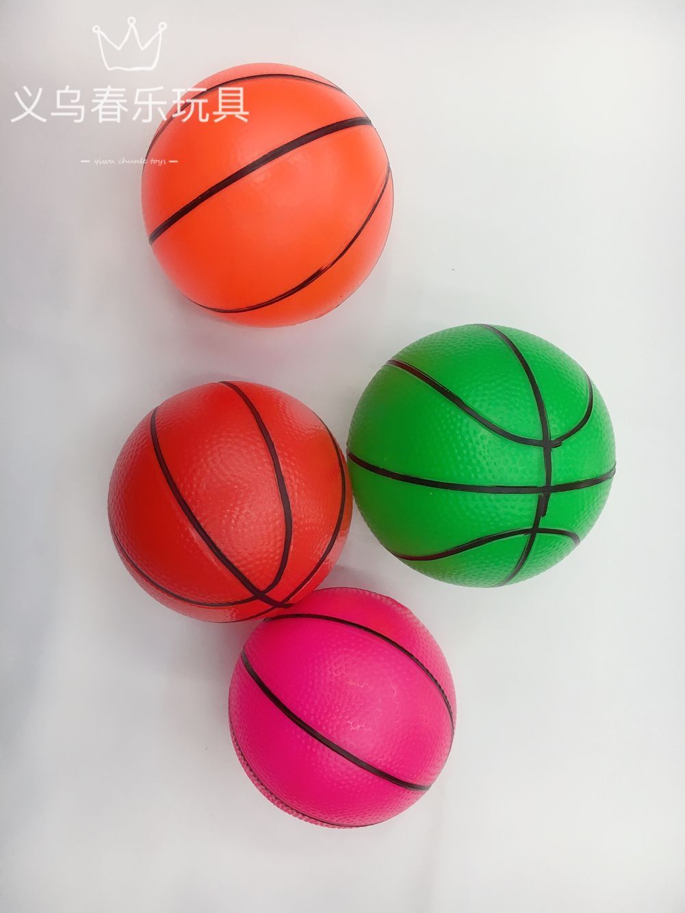 厂家直销10cm加厚划线小篮球PVC促销赠送礼品幼儿童充气玩具皮球详情1