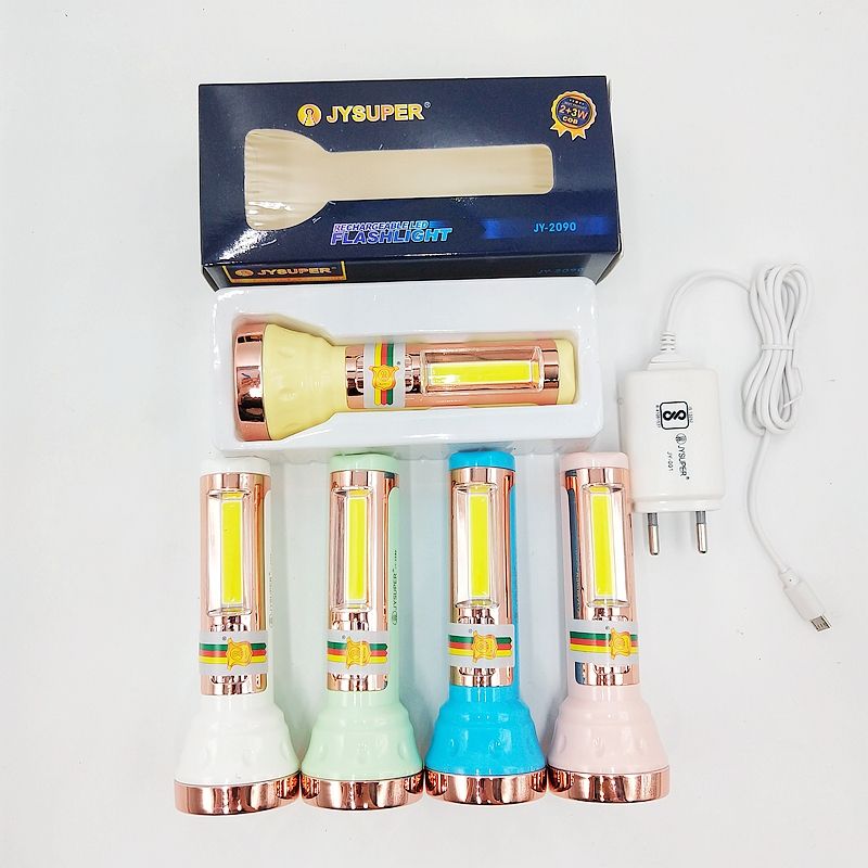 久根电筒 JY-2090 新款锂电池充电手电筒细节图