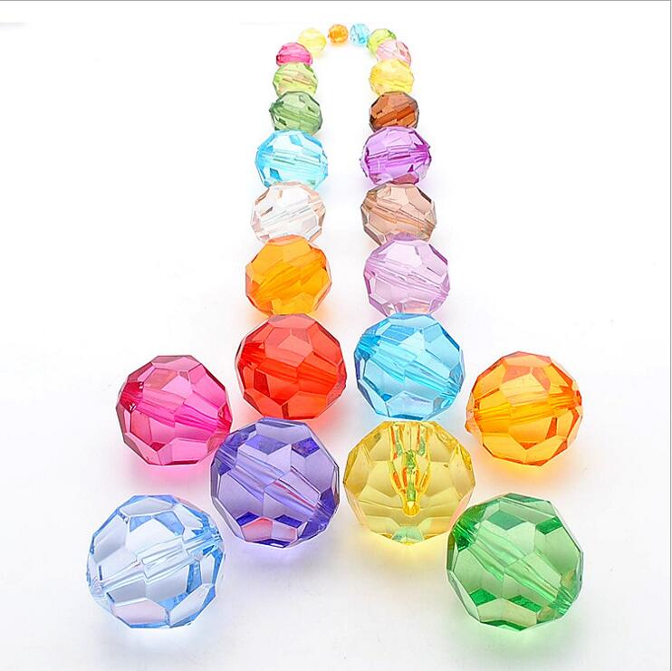 Diy accessories Acrylic beads electroplated beads thumbnail