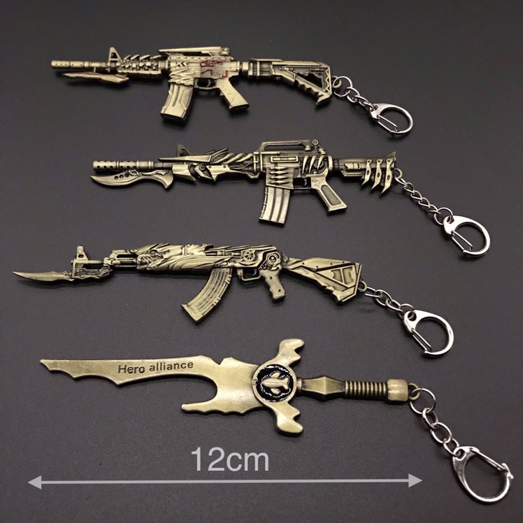 Pubg anime game peripheral weapons, pen cases, accessories, hanging ornaments, pendants, and decorative items
