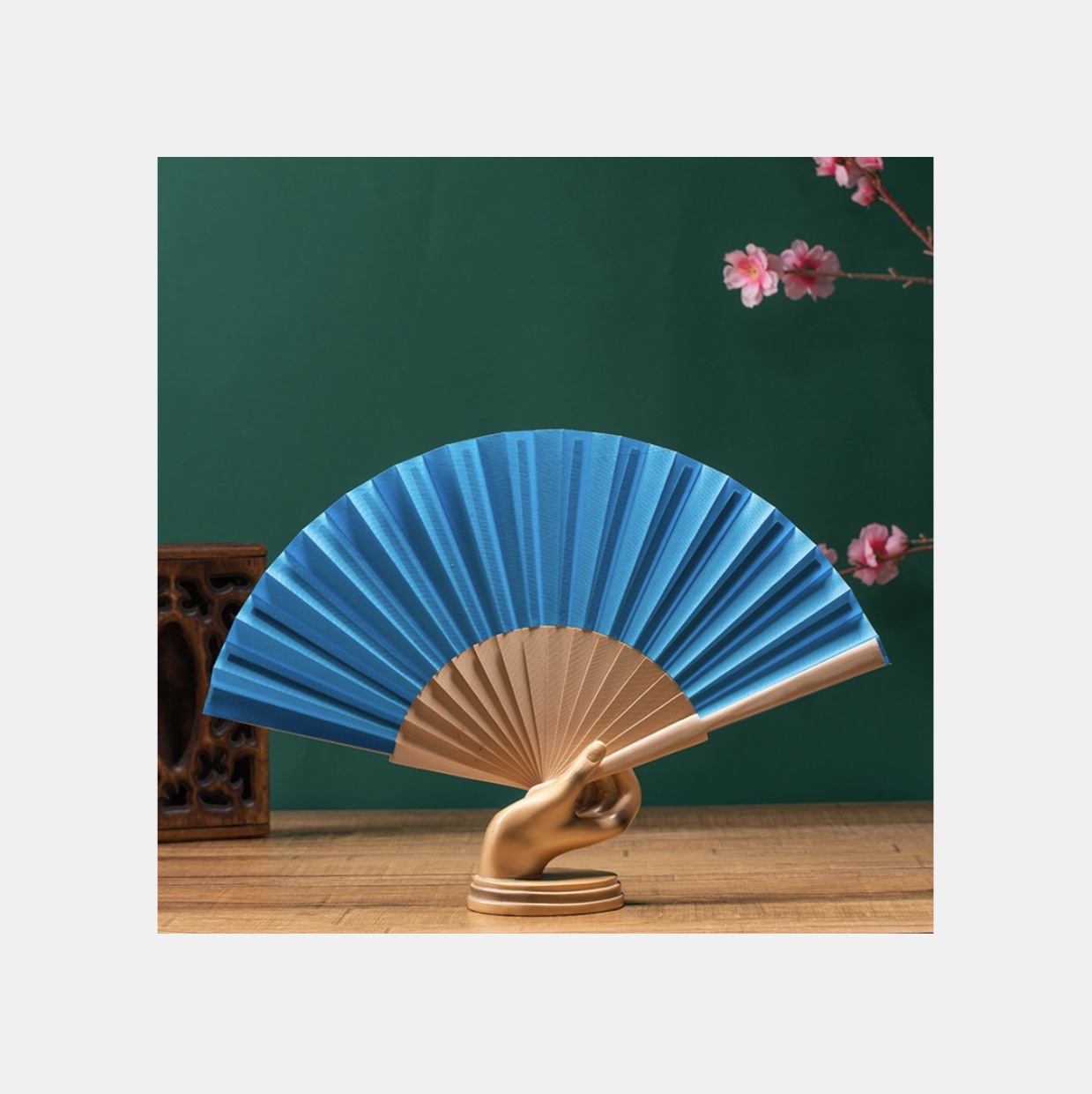 18方木头柄纯色扇子详情图9