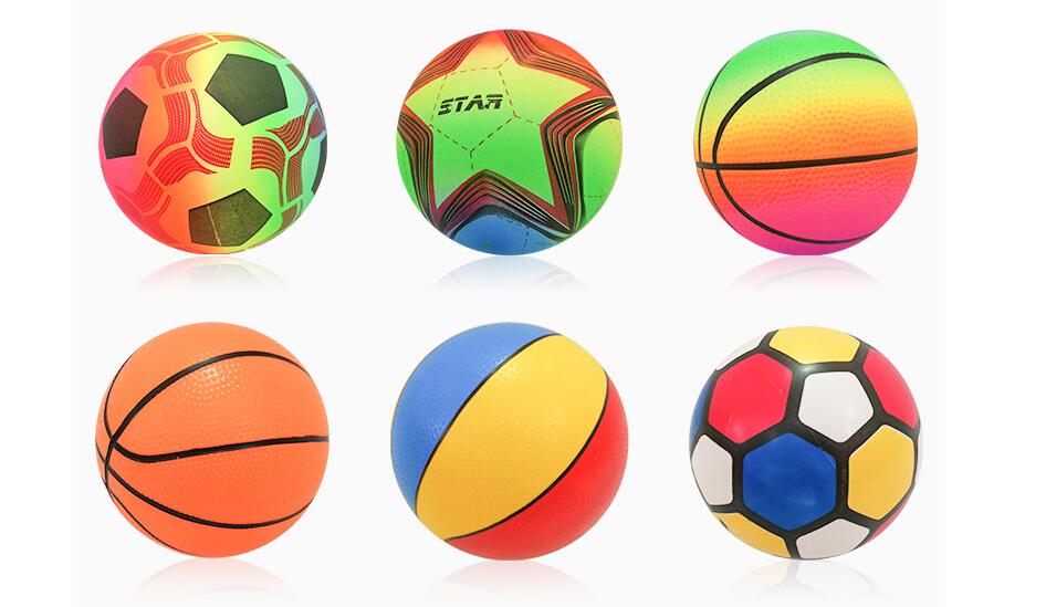 新款彩虹色加厚PVC充气玩具皮球 儿童运动拍拍球 厂家甩甩球热卖详情16