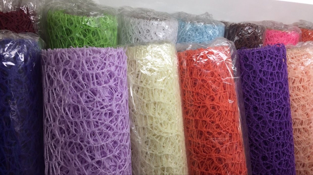 Manufacturers direct jacquard net roll flowers packaging all kinds of DIY arts and crafts decoration thumbnail