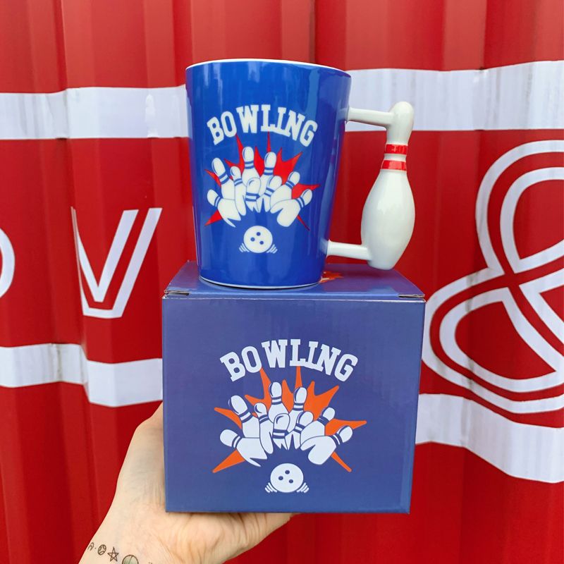 Ceramic Cup With Bowling Ball Shape Handle