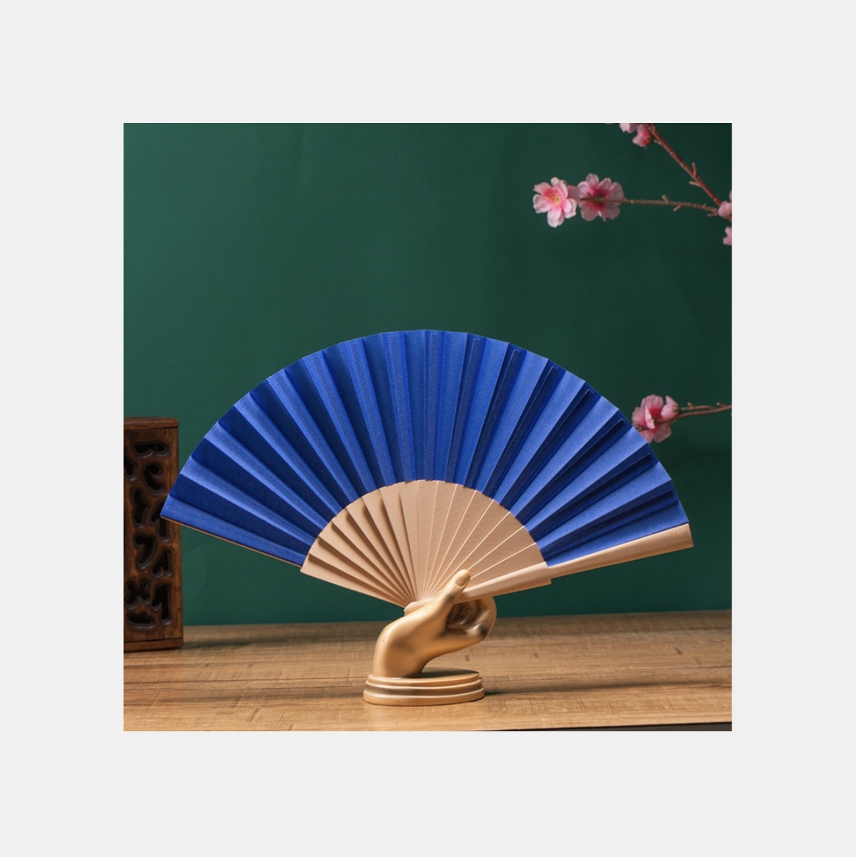 18方木头柄纯色扇子详情图6