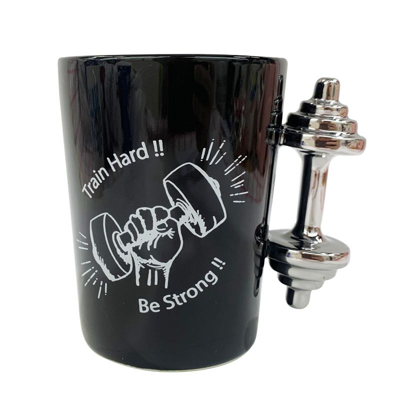 Weight Lifting Dumbbell Handle Mugs Item Picture