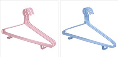 Hot style thick plastic coat hanger, Nordic style simple atmosphere, dry and wet dual use, seamless air drying, intimate care of your clothes thumbnail