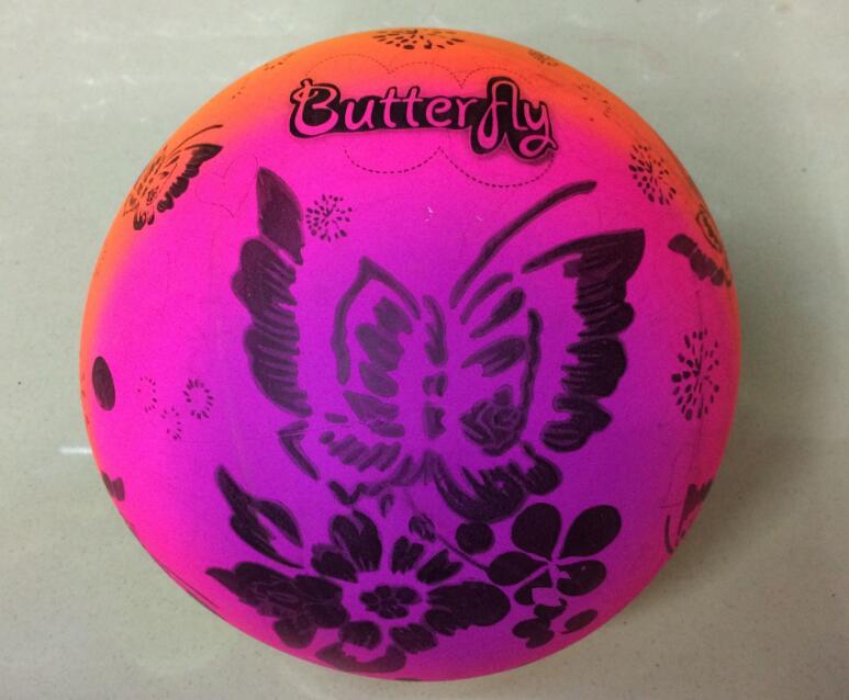 新款彩虹色加厚PVC充气玩具皮球 儿童运动拍拍球 厂家甩甩球热卖详情7