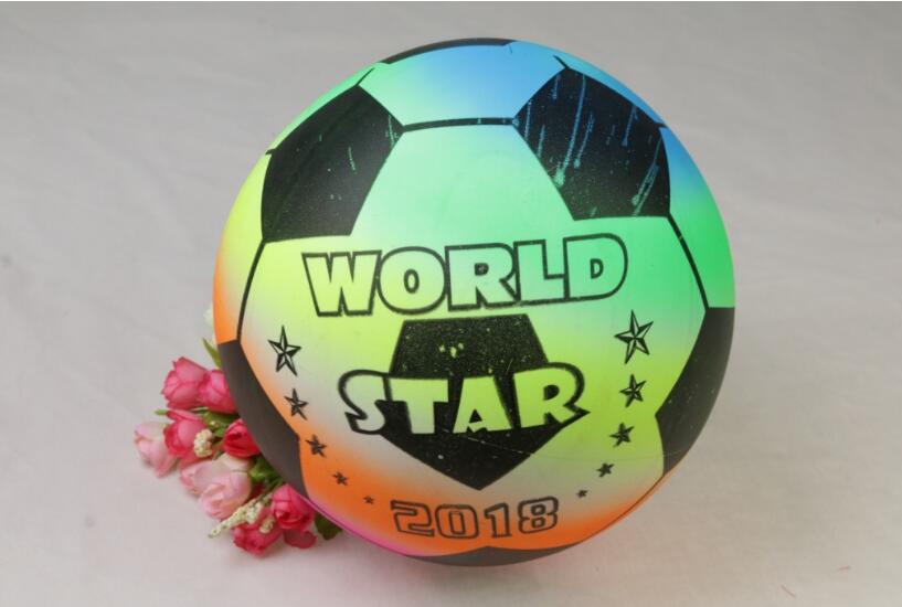 新款彩虹色加厚PVC充气玩具皮球 儿童运动拍拍球 厂家甩甩球热卖详情11