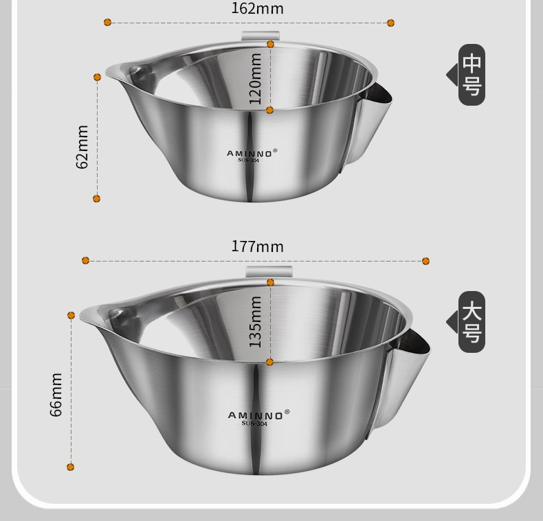 Stainless steel oil separator bowl size detail image 10