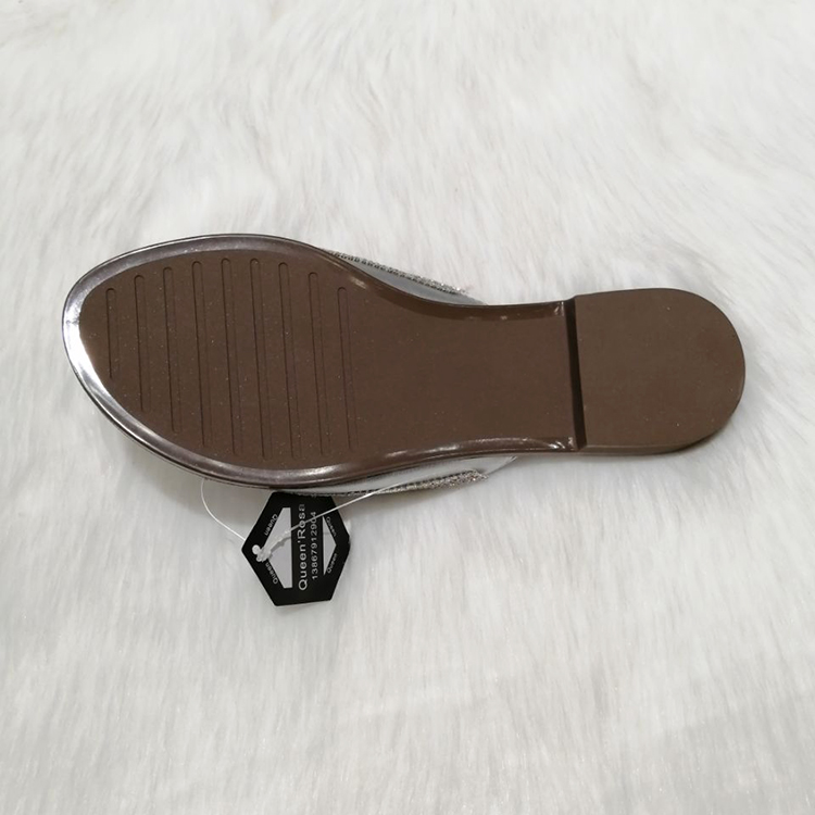 女士平底彩钻拖鞋夹脚拖 Flip flops sandals slippers详情图5