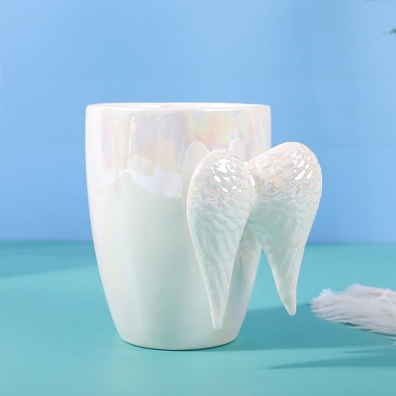 Creative Wings Ceramic Cup Angel Wings Mark Cup Unique Colorful Cup Body Wings Ceramic Cup