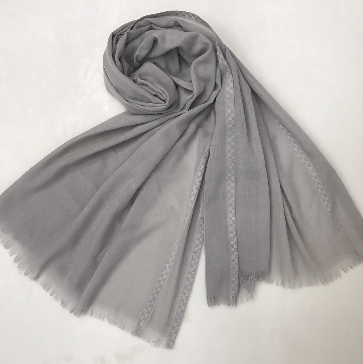 披巾 头巾 空调巾 时尚头巾提花高端 围巾产品图