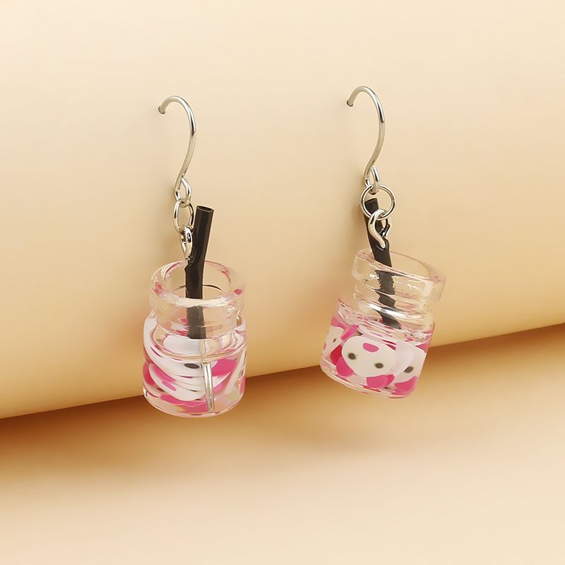 Fruit Bottle Earrings Network Red Explosive Diy Factory Direct Sales Invincible Charming details Picture