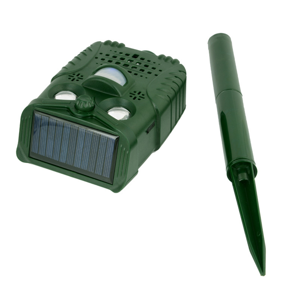 Solar-powered frequency modulation cat and dog repellent, light flash animal sensor repellent detail image 6