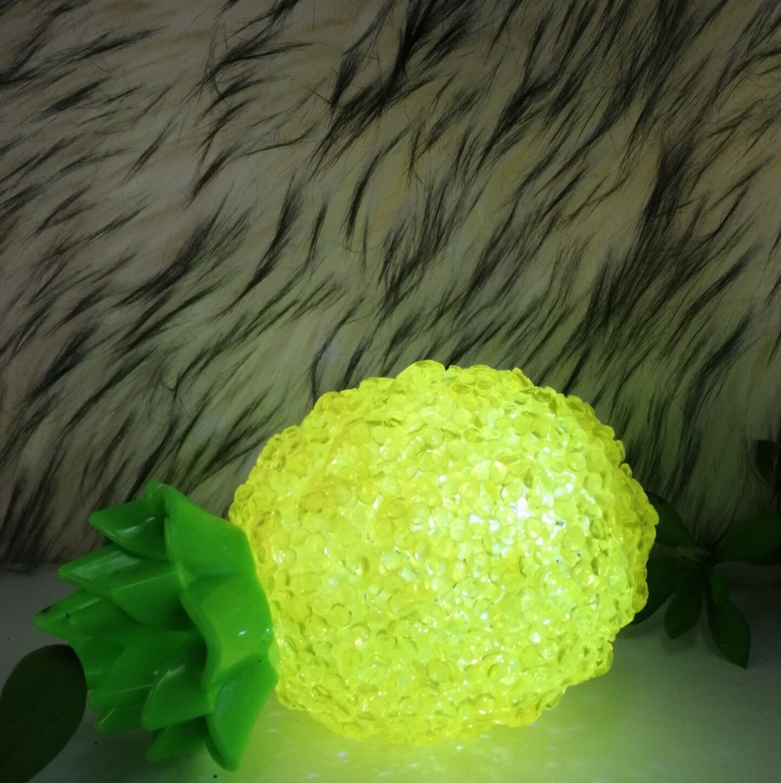 菠萝七彩LED灯生日礼物小夜灯批发