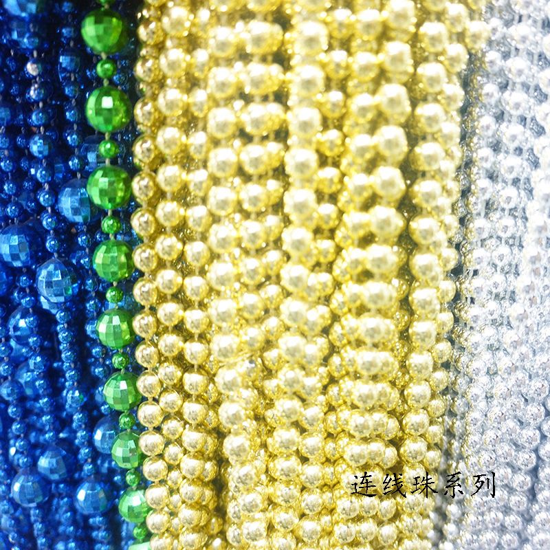 Diy factory direct selling plastic beads environmental protection electroplating beads plastic beads necklace thumbnail