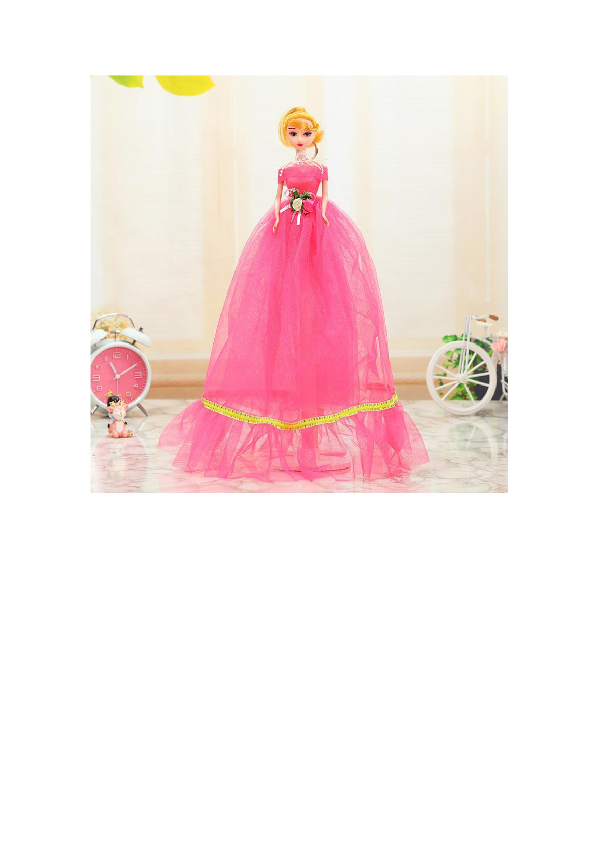 Factory direct sales of 11-inch 50-centimeter wedding dresses, princess Barbie dolls, creative decorative items, children's toys, princess dolls, gift wholesale, keychains, pendants, ground promotion detail image 3