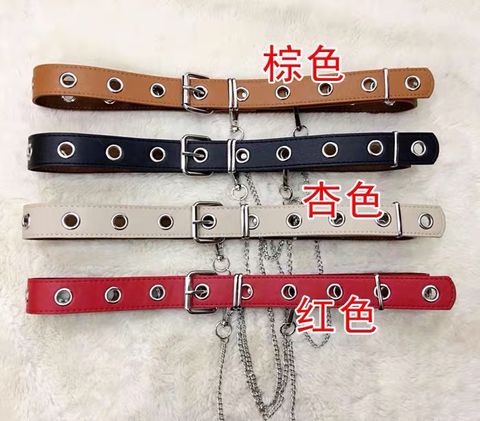 3.5女士时装带 汽眼链条时尚潮流休闲带